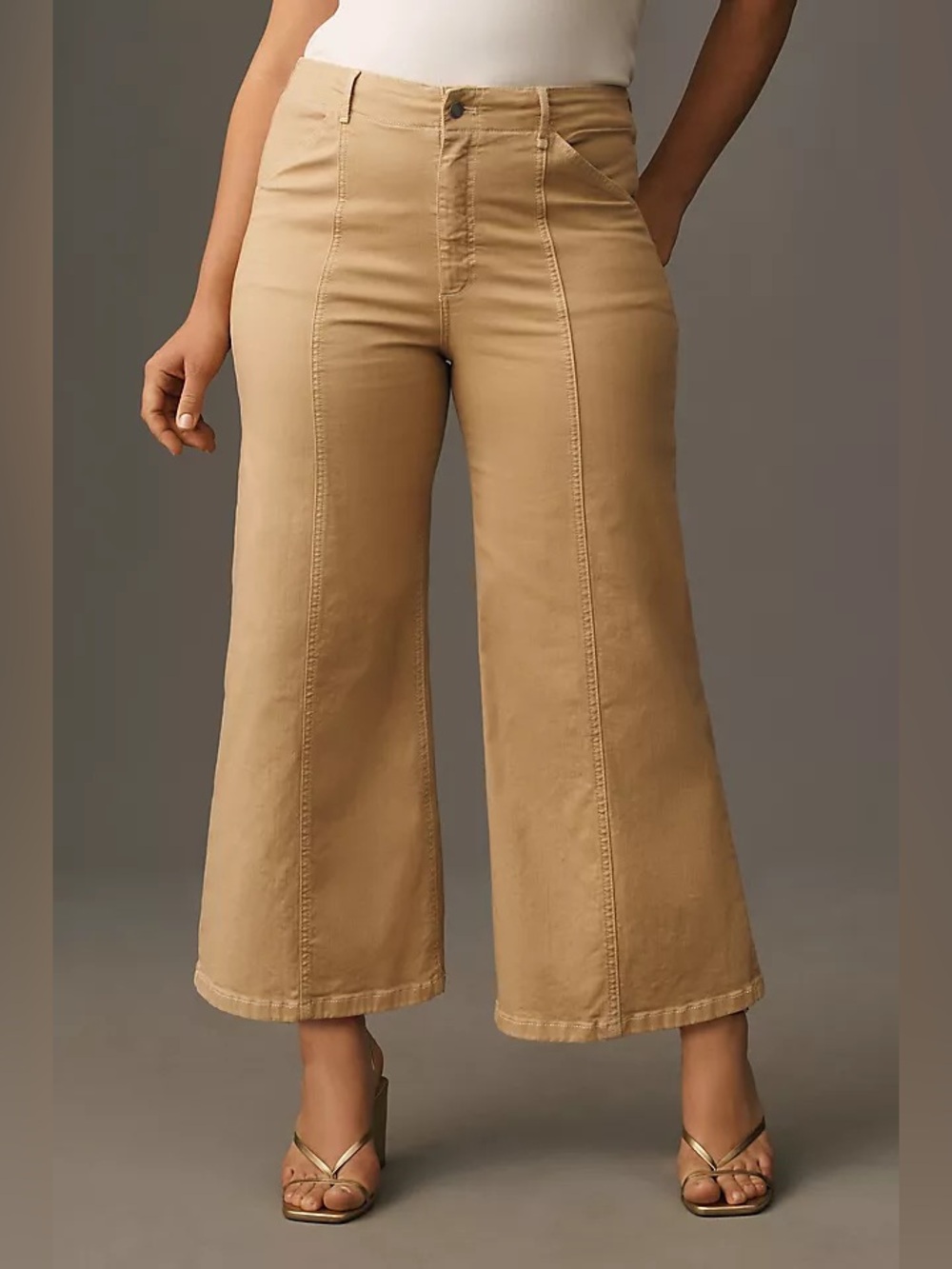 Anthropologie Delaney cropped high-rise wide leg jeans plus size 20 brand new